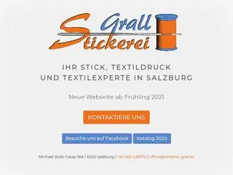 Stickerei-Grall.at(Stickerei Grall) Screenshot