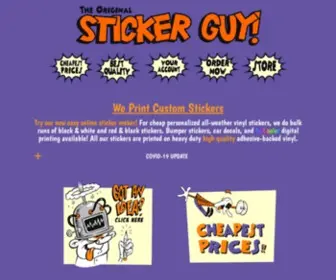 Stickerguy.com(Cheap custom stickers) Screenshot
