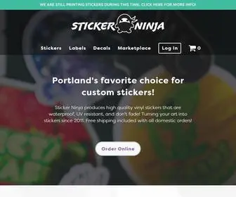 Stickerninja.com(Sticker Ninja) Screenshot