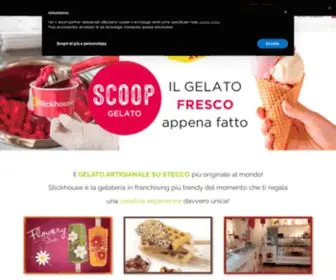 Stickhousesrl.com(Gelateria in franchising innovativa e trendy) Screenshot