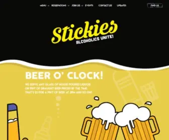 Stickiesbar.com(Alcoholics Unite) Screenshot
