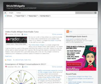 Stickiwidgets.com(Widget News) Screenshot