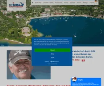 Stickl.com(Segeln und Surfen am Gardasee mit dem Team um Ex) Screenshot