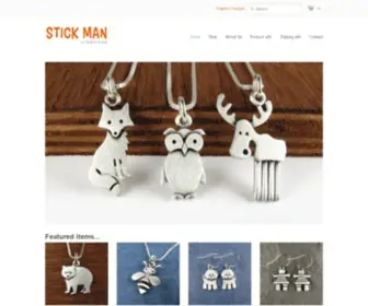 Stickmancreations.com(Cute handcrafted silver animal jewellery) Screenshot