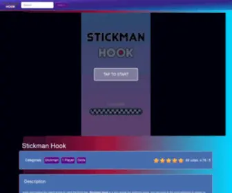 Stickmanhook.co(Stickman Hook) Screenshot