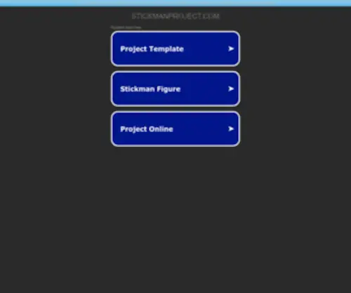 Stickmanproject.com(The Stickman Project) Screenshot