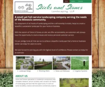 Sticksandstoneslandscaping.com(Sticks and Stones) Screenshot