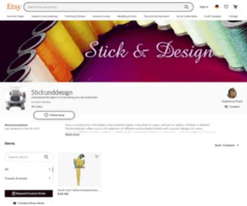 Stickunddesign.com(Stick & Design) Screenshot