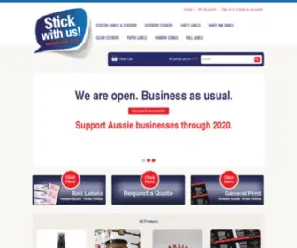 Stickwithus.com.au(Stick with Us) Screenshot