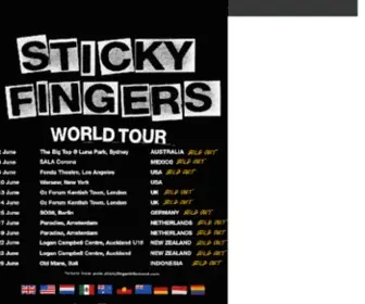 Stickyfingerstheband.com(Sticky Fingers) Screenshot