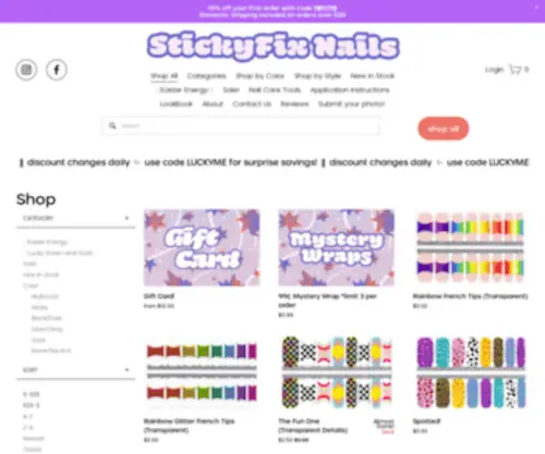 Stickyfixnails.com(StickyFix Nails) Screenshot