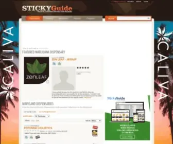 Stickyguide.com(Medical Marijuana Dispensary Cannabis Club Directory Ratings Reviews) Screenshot