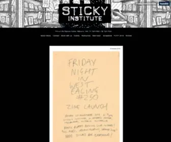 Stickyinstitute.com(Sticky Institute) Screenshot