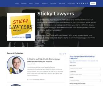 Stickylawyers.com(Sticky Lawyers Podcast) Screenshot