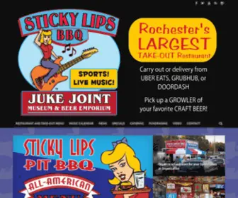 Stickylipsbbq.com(Chester Cab Pizza and Sticky Lips Pit BBQ in Rochester) Screenshot
