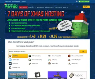 Stickypiston.co(Minecraft server hosting) Screenshot