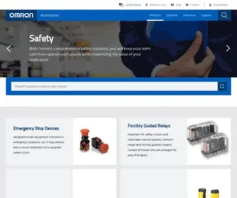 Sti.com(Omron's comprehensive lineup of industrial safety products and safety technologies) Screenshot