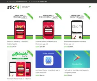 SticStore.com(Web & apps development and themes for Karenderia) Screenshot