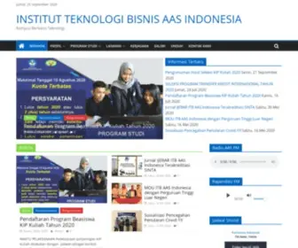 Stie-AAS.ac.id(INSTITUT TEKNOLOGI BISNIS AAS INDONESIA) Screenshot