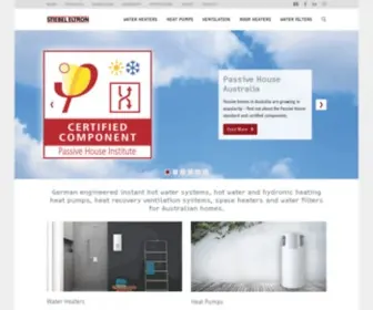Stiebel-Eltron.com.au(Instantaneous Hot Water Systems) Screenshot