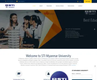 Sti.edu.mm(STI Myanmar University) Screenshot