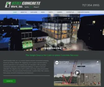 Stiefconcrete.com(Concrete Construction Company) Screenshot