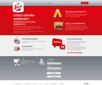 Stiegl-Gastrowerkstatt.at(Stiegl Gastrowerkstatt) Screenshot