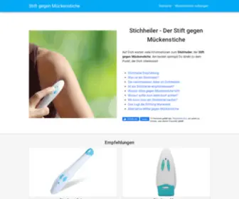 Stift-Gegen-Mueckenstiche.de(Stift Gegen Mueckenstiche) Screenshot