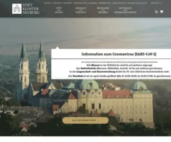 Stift-Klosterneuburg.at(Stift Klosterneuburg) Screenshot