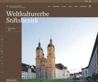 Stiftsbezirk.ch(Stiftsbezirk St) Screenshot