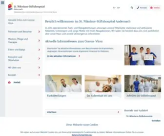 Stiftshospital-Andernach.de(St. Nikolaus) Screenshot