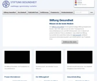 Stiftung-Gesundheit.de(Stiftung Gesundheit) Screenshot