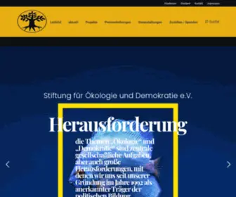 Stiftung-Oekologie-U-Demokratie.de(Stiftung Oekologie U Demokratie) Screenshot