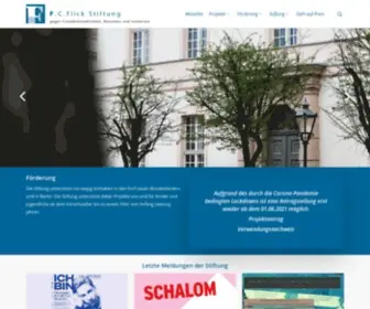 Stiftung-Toleranz.de(Flick Stiftung) Screenshot