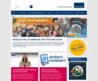 Stiftunglesen.de(Stiftung Lesen) Screenshot