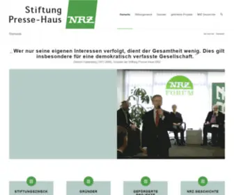 Stiftungpressehausnrz.de(Stiftung Presse) Screenshot