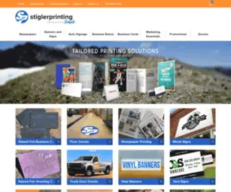 Stiglerprinting.com(Business Cards) Screenshot