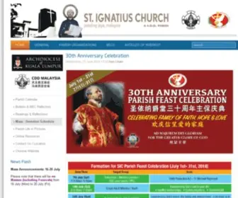 Stignatiuspj.org(St Ignatius Church Petaling Jaya) Screenshot