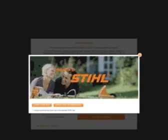 Stihl.com(Country Routing Page) Screenshot