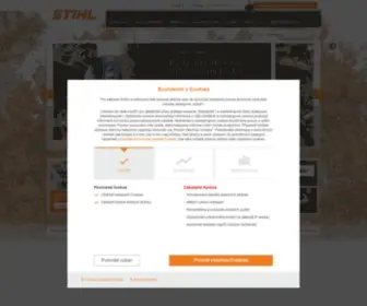 Stihl.cz(Informace o firmě STIHL a jeho sortimentu motorových pil a motorového nářadí) Screenshot