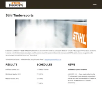 Stihltimbersports.us(STIHL TimbersportS) Screenshot