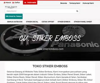 Stikeremboss.com(Toko Stiker Emboss) Screenshot