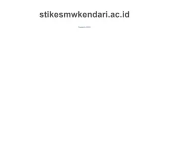 Stikesmwkendari.ac.id(This is a default index page for a new domain) Screenshot