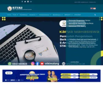 Stiki.ac.id(Sekolah Tinggi Informatika & Komputer Indonesia (STIKI)) Screenshot