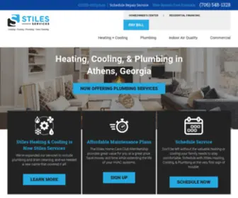 Stilesheatingcooling.com(HVAC Contractor in Athens) Screenshot