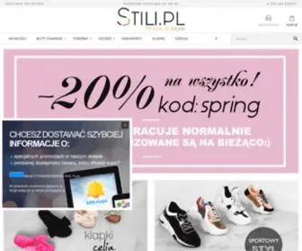 Stili.pl(Sklep z butami i odzieżą damską ➤ Stylowe buty) Screenshot