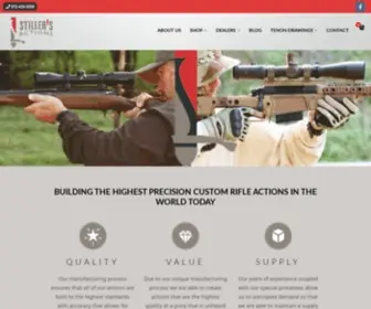 Stilleractions.com(Premium Custom Rifle Actions for Premium Gun Makers) Screenshot