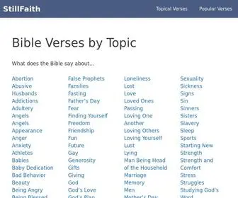 Stillfaith.com(Topical Bible (A) Screenshot