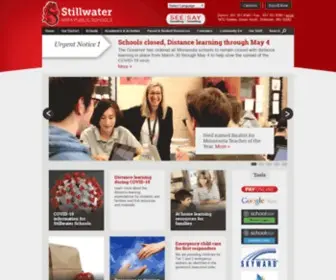 Stillwaterschools.org(Stillwater Area Public Schools ISD 834) Screenshot
