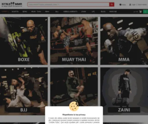 Stilomma.it(MMA shop) Screenshot
